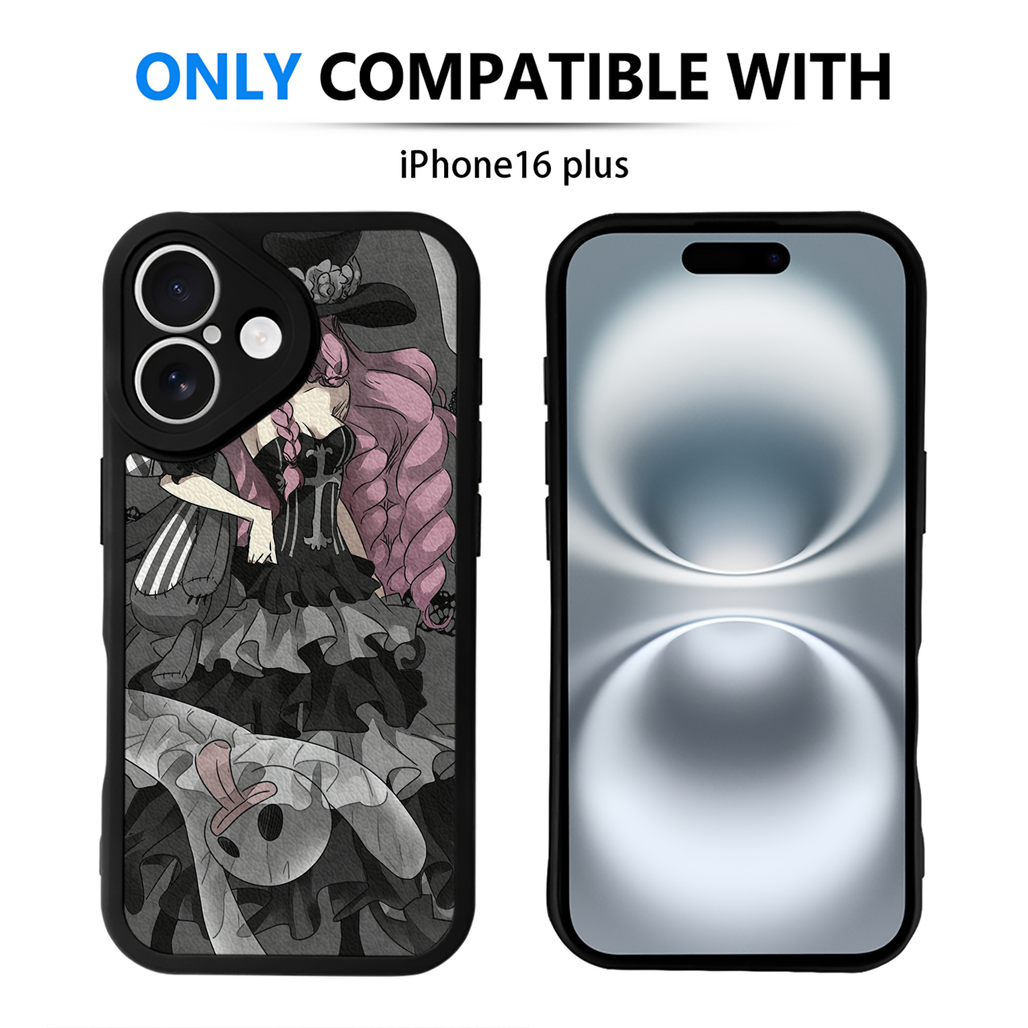 （画像用） ワンピース ONE PIECE 【iPhone 16シリーズ対応】シリコンスマホケース（レザー調） 材質：シリコン